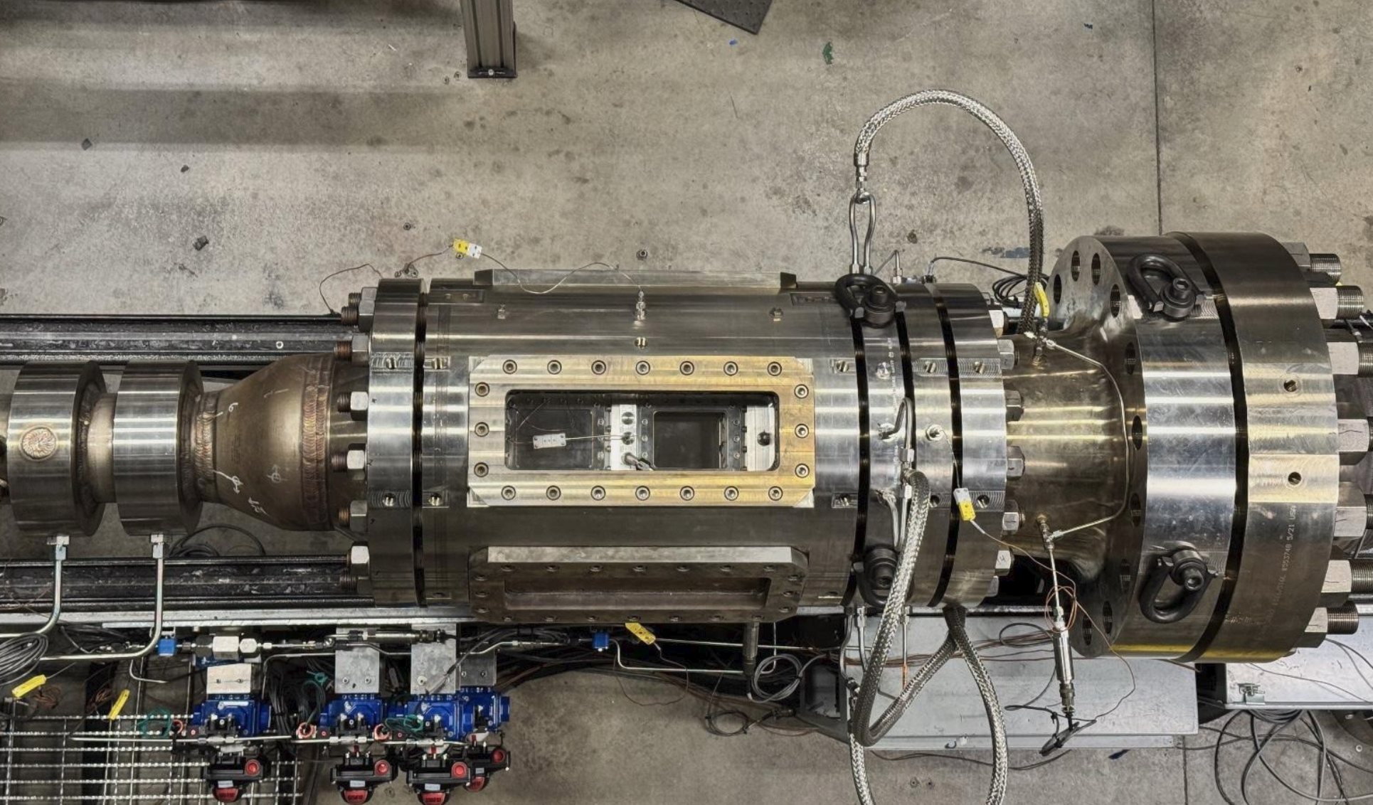 Combustion research test rig at Purdue's Zucrow Laboratories